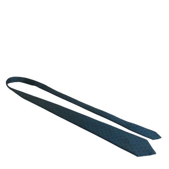 All Silk Milano Handmade Blue Patterned Mens Necktie Office Work Formal Dad Gift - Picture 7 of 7